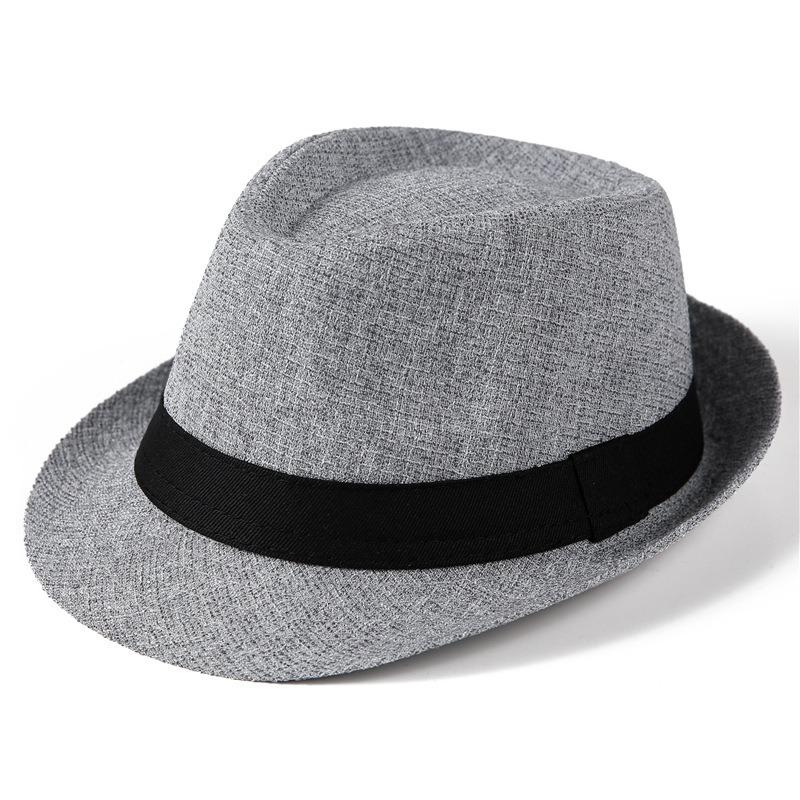 Top Hat Men's Vintage Jazz Hat Spring Summer Autumn Suit Hat British Gentleman's Hat