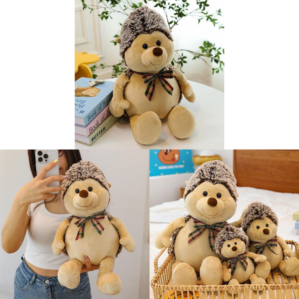 Cute Hedgehog Plush Toy Stuffed Animal For Girls Bedtime Cuddly Companion Warm Heart Gift
