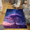 1pc Cherry Blossom Tree Design Indoor Area Rug - Soft, Anti-Slip, and Durable Gaming Room Decor for Bedroom