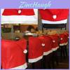 Festlicher roter Weihnachts-Stuhlbezug mit Weihnachtsmannhut-Design für festliche Abendessen