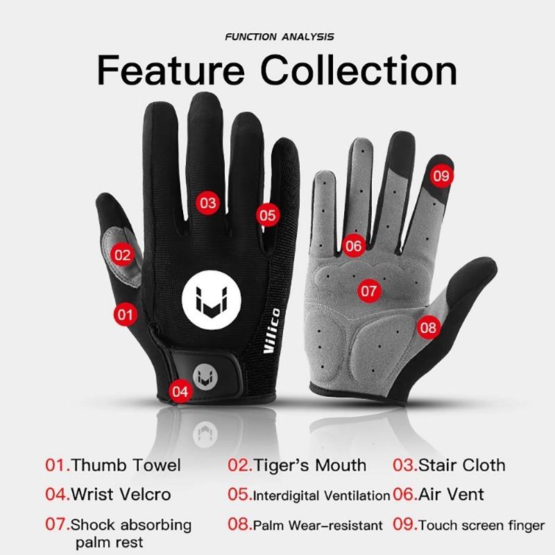 Outdoor Cycling  Road Cycling  Sports  Shock Absorption  Half Finger  Breathable Sun Protection Gloves