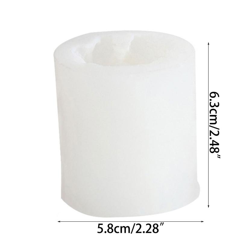 Jul Tomte Ljusform Silikonformar för Handgjorda Hantverk och Desserter Festligt Bakverktyg