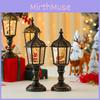 Christmas Snowman Figurine Vintage Table Lamp With Light Music And Snow Effect For Holiday Decor