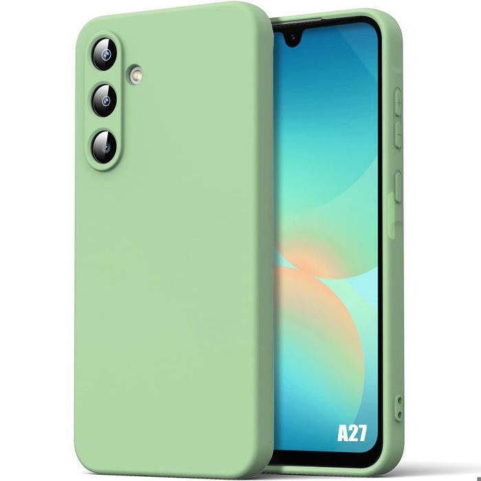 Case for Samsung Galaxy A27 5G, Soft Liquid Silicone Protection Slim Lightweight Scratch-Resistant - Green