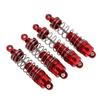 4PCS All Metal Shock Absorber Damper for WLtoys 104001 110 RC Car Upgrade AccessoriesRed