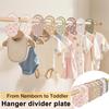 8Pcs Baby Closet Dividers Double-Sided Baby Clothes Organizer Newborn To Toddler Nursery Closet Dividers for Baby Clothes Easy Sorting