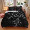 3pcs Viking Runes Bedding Set Soft Polyester Down Comforter Cover and Pillowcases, Suitable for All Seasons, Practical Gifts for the Home 0729093