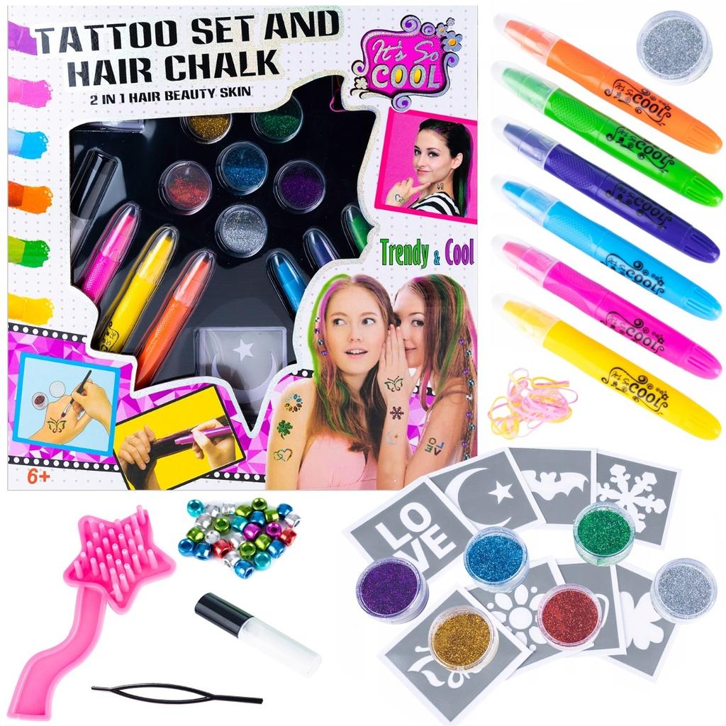 [PACZA][1] Colorful Hair and Tattoos Set Glamour Studio U618