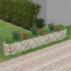 Raised Bed - Gabion 400 X 50 X 50 Cm - Galvanized Steel - Silver - Ep. 3.5mm