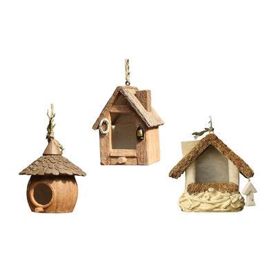 Bird House for Outside Bird Breeding Box Decorative Creative Hummingbird Houses Multifunctional Bird Nest for Garden Bird
