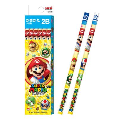 Mitsubishi Pencil Super Mario 2B 1 Dozen Paper Box K55982B