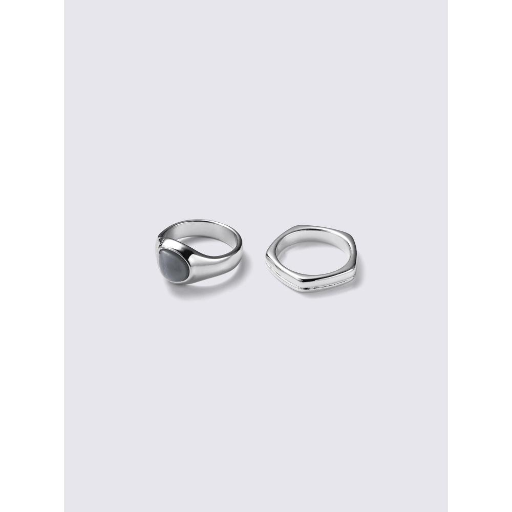 GU by Uniqlo Stone Wave Ring 5p Mn