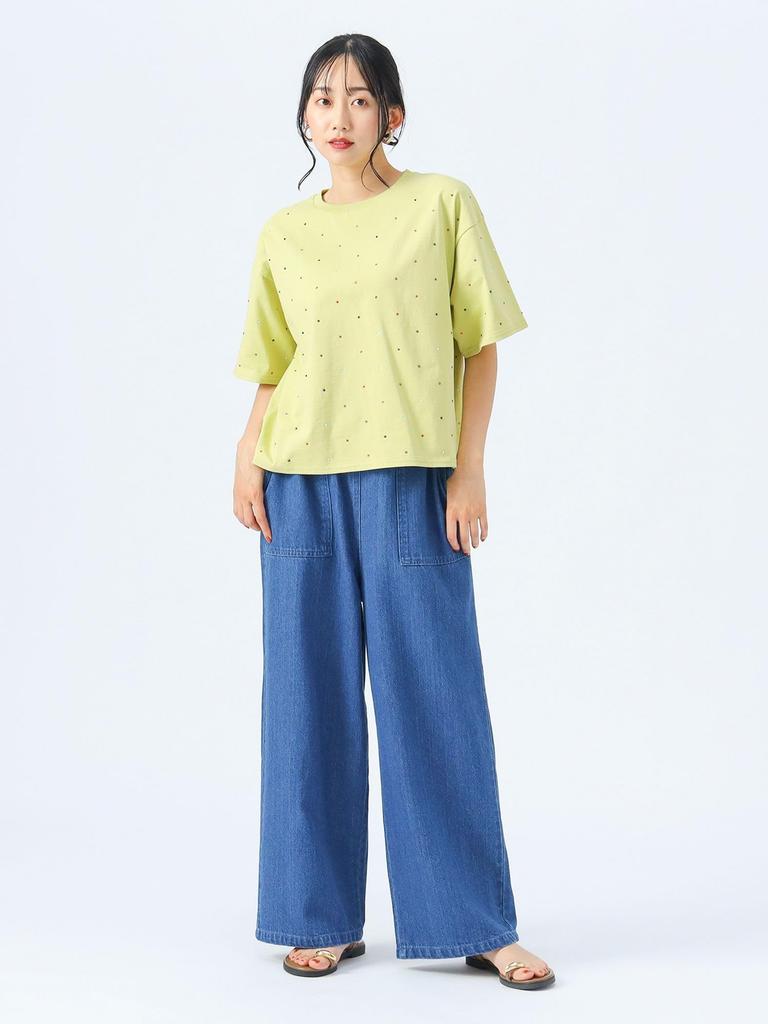Beams Heart TEE Colorful Hot Fix One Size S/S T-Shirt, Women's,