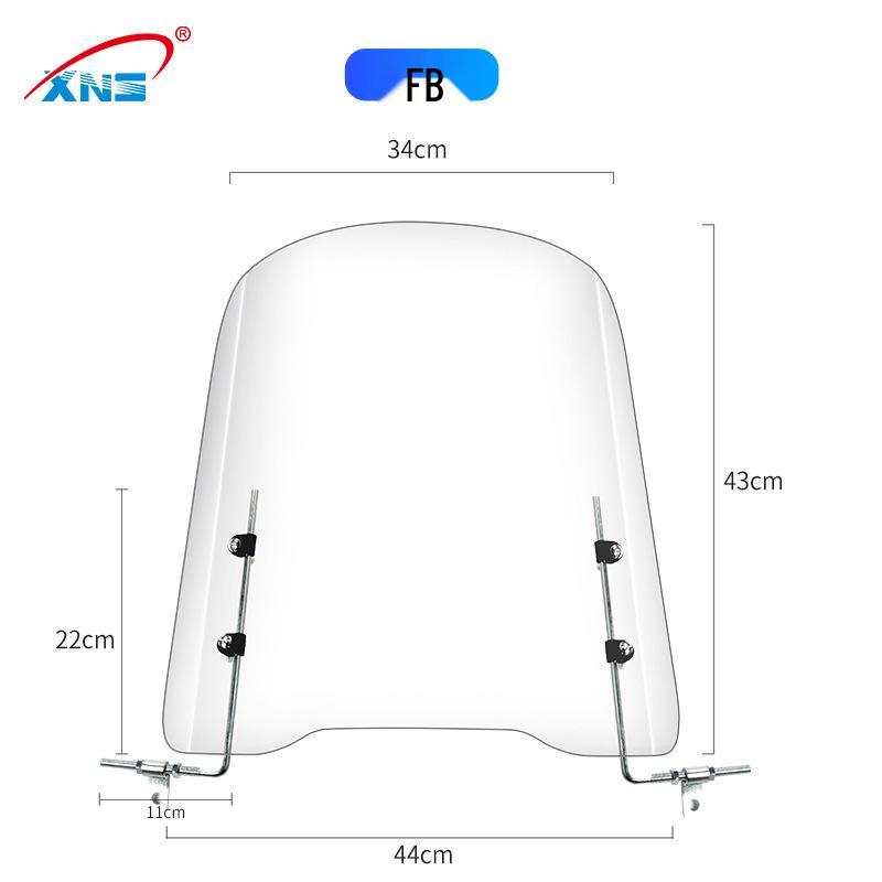 Electric Vehicle & Scooter Universal HD Transparent Windshield