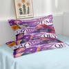 3pc Cartoon Print Coreless Duvet Cover Set Multi Size Bedroom Dormitory Soft and Machine Washable