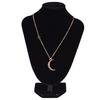 Moon Star Pendant Necklace Choker Necklace Gold Silver Long Chain Women Jewelry