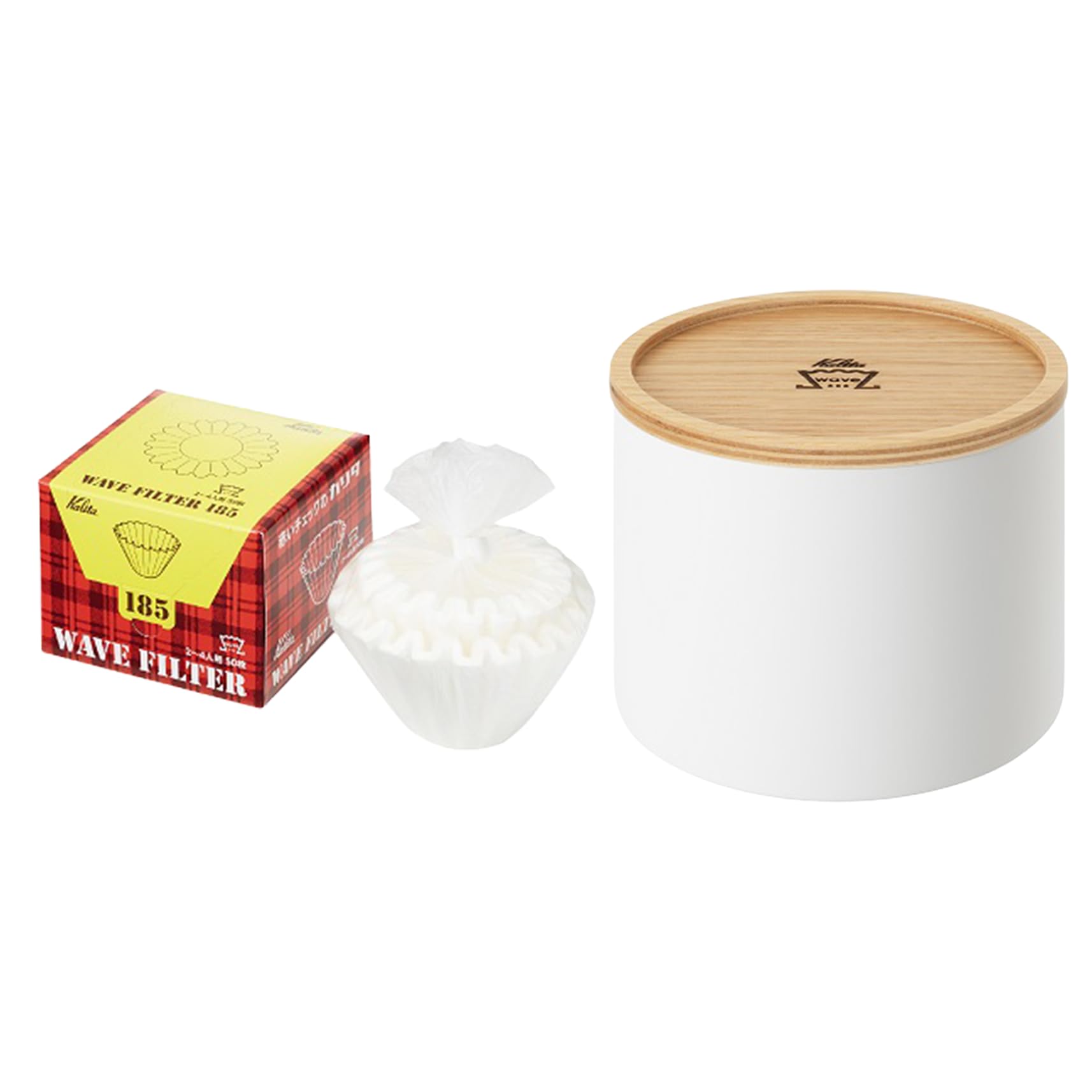 

Kalita Wave Series Coffee Filter Case Set KWF (50-Piece Set) (Wave Filter Case, White, KWF-185)