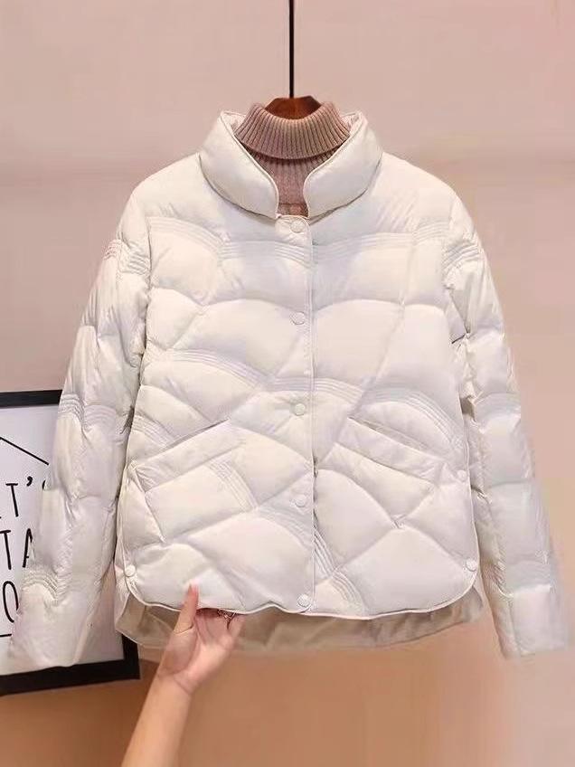 Chice leichte Daunenjacke für Damen - Trendiger Herbst/Winter Stehkragen Bestseller