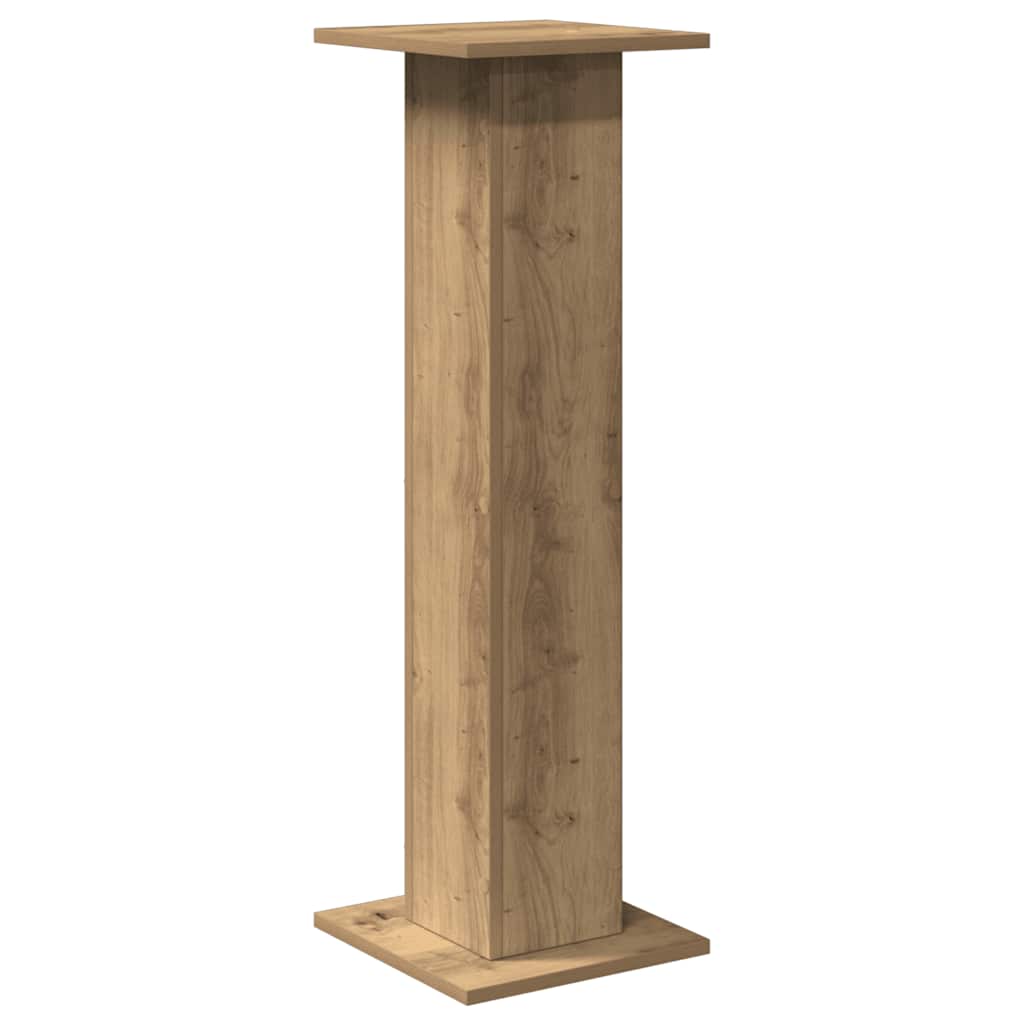 Speaker Stands (2 Pcs) Artisan Oak Finish 30 X 30 X 95 Cm
