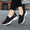 Summer Cloth Shoes, Single Shoes, Shallow Mouth Casual Shoes, Middle-aged and Elderly Solid Color Mother's Shoes