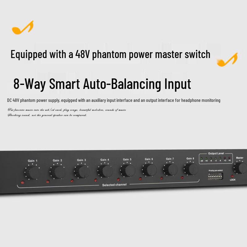 Shile 8-Channel Wired Conference Mixer