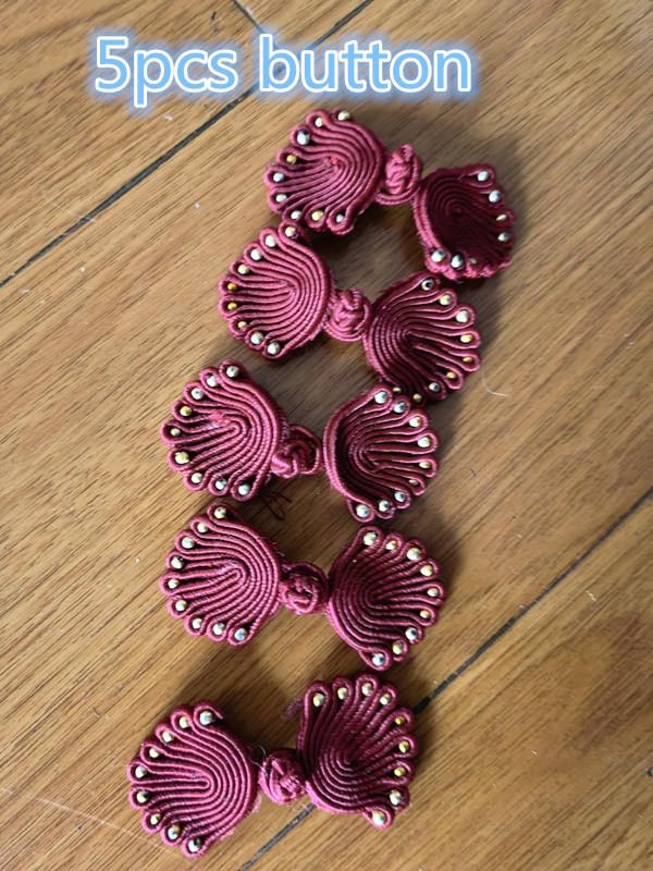 10 Pairs Chinese Tang Suit Handmade Cheongsam Buttons Knot Fastener Closures DIY Buckle