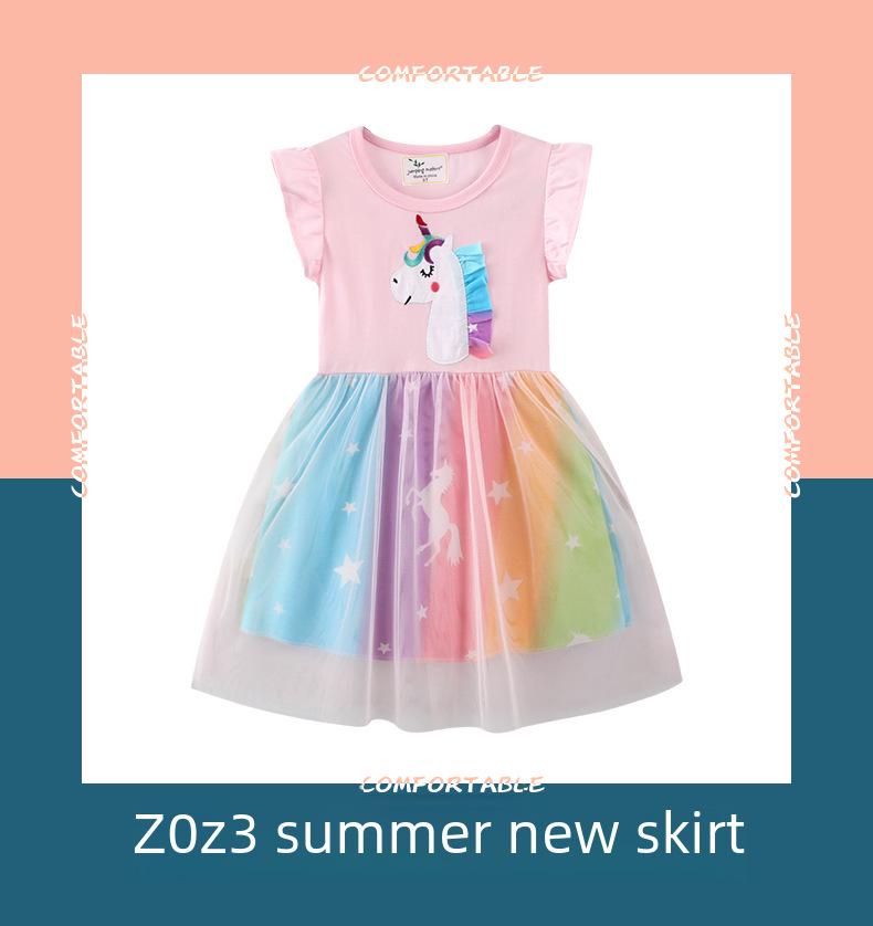 Letnia sukienka księżniczki dla dziewczynek 2025 - Nowa kolekcja odzieży dziecięcej