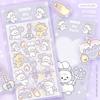 Korean Cute Cartoon Rabbit & Bear Stickers - Korean Style Guka Diary DIY Decorative Decals