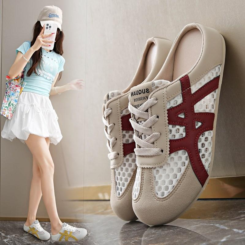 Fashion women Slippers Casual Summer Outdoor Shoes Breathable Sneakers Walking Hiking Luxury Designer Fashion Loafers Comfort Slides