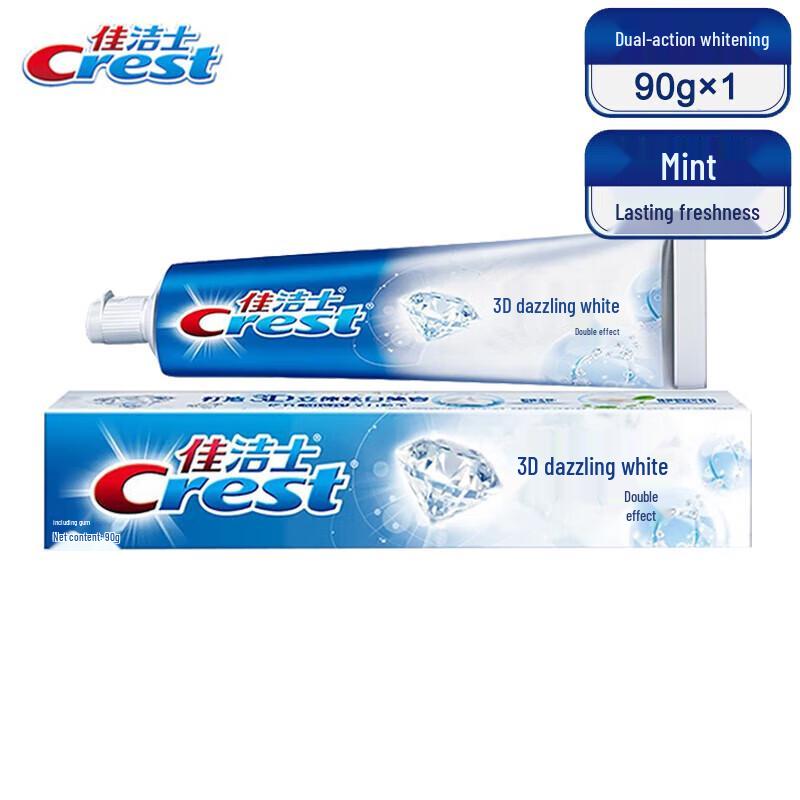 

Crest 3D White Dual Action Whitening & Cavity Protection Toothpaste