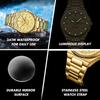 Fashion Classic Man Watch Waterproof Luminous Date Week Luxury Men Watch Stainless Steel Quartz Business Men's Watches