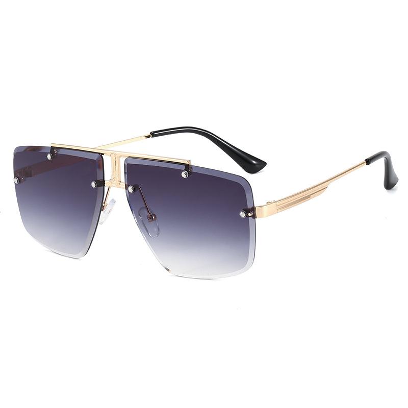 Vintage Vintage Style For Men Sun Glasses Rimless Cut Edge UV Ray Blocking For Women Sun Glasses Driving Hiking For Ladies' Sun Glasses
