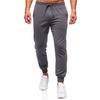 Spring and Autumn New Men's Solid Color Casual Sports Running Pants Tether Elastic Waist Tights