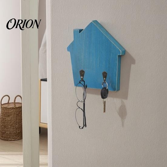 Self Adhesive Wood Hooks for Home House Shape Wall Storage Hook, Strong Traceless Decorative Entryway Organization And American Style Hanger