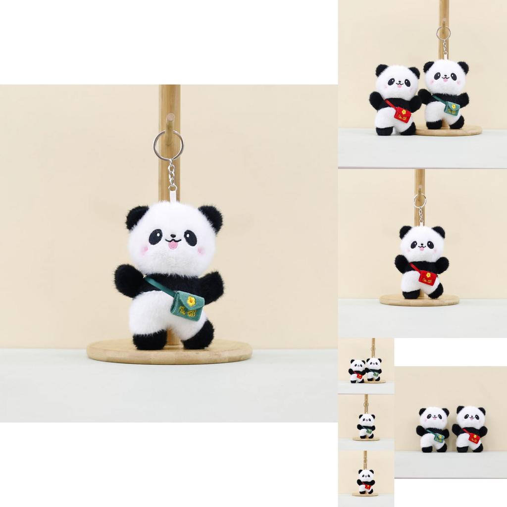 Soft And Cuddly Chengdu Panda Plush Doll Keychain Colorful Keyring For Kids And Adults