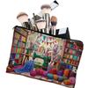 Floral Print Travel Makeup Organizer Large Capacity Toiletry Case Durable Cosmetic Bag  Bridesmaid