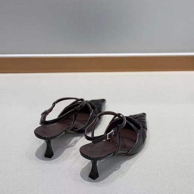 Fashion 2025 Hot Sale Slingbacks Women's High Heels Classics Pointed Toe Thin Heels Buckle Strap Pumps for Fashion Daily Office & Dress