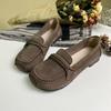 Retro Breathable Single Shoes Women's One-pedal Non-slip Soft-soled Comfortable Driving Shoes Spring and Autumn Work Casual Versatile Loafers