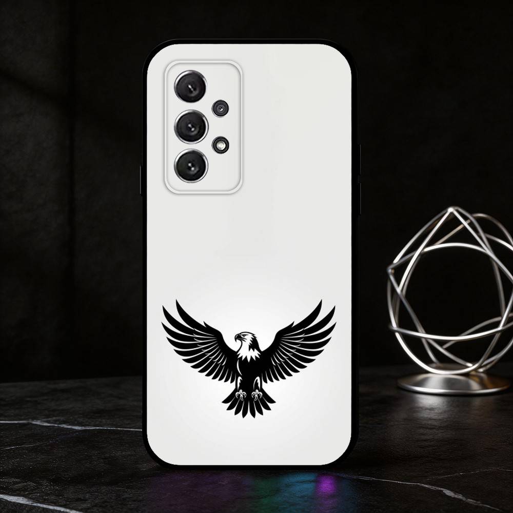 B-bald Eagle Phone Case For Samsung S25,24,21,22,23,30,Ultra,20,Plus,Fe,Lite,Note Soft Black Cover