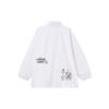 Nike Logo Print Solid Color Long Sleeve Jacket Women jackets White DN1477-100