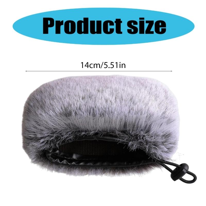 Furry Microphone Windscreen for PCM-D10 Recorder Outdoor Microphone Cover Windscreen Furry for Small Microphones