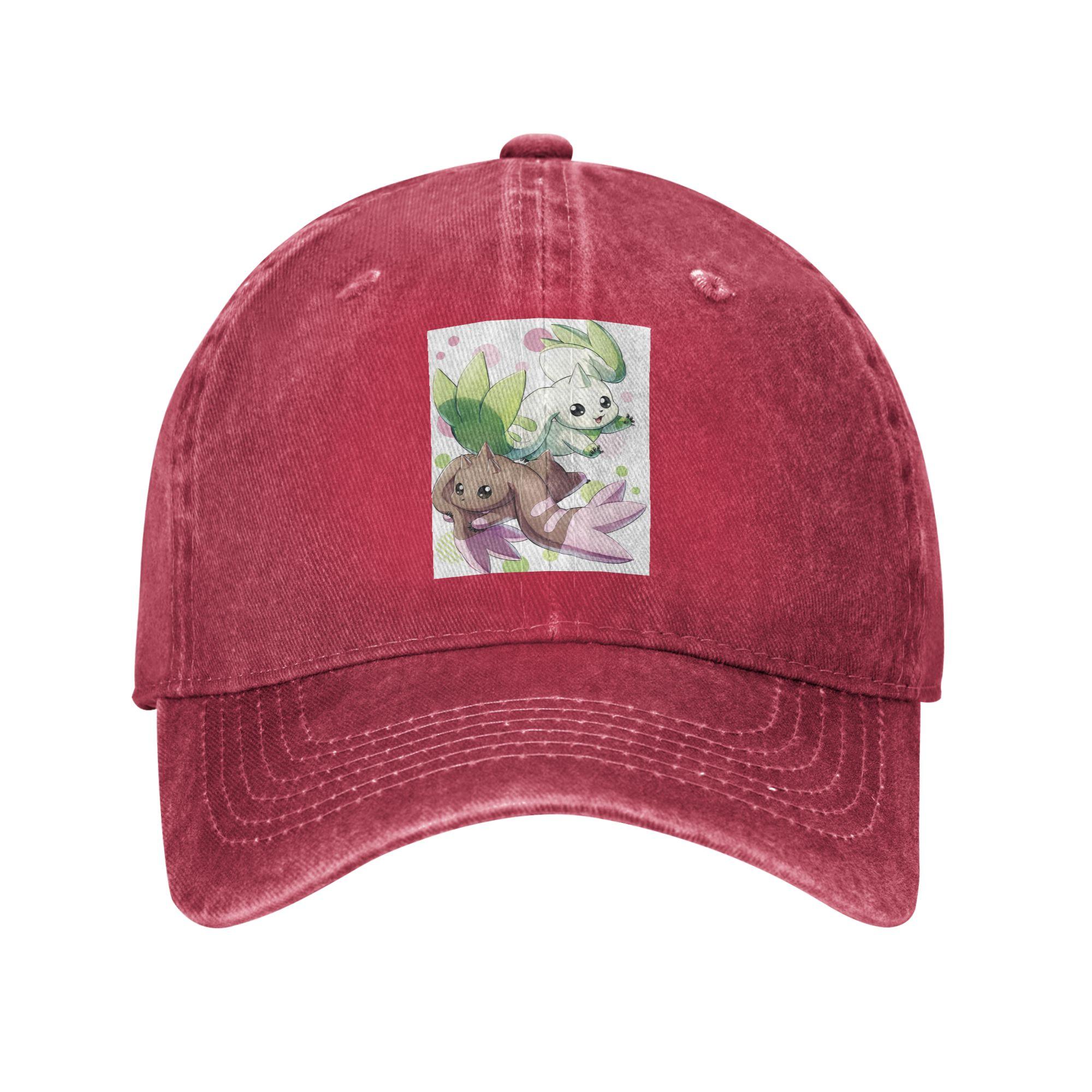 Terriermon Lopmon Baseball Caps Fashion Denim Hats Casquette Hip Hop Baseball Cowboy Hat for Unisex Women One Size