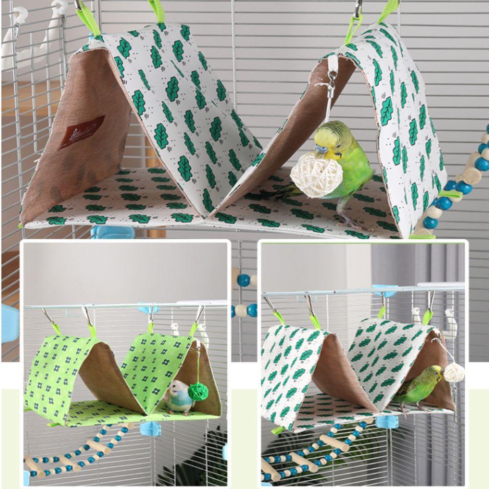 Breathable Parrot Hammock Double Hole Parrot Cage Nest  for Parrots Parakeet