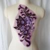 Rhinestone Embroidery Sew Patch 3D Flowers Lace Appliques Appliques Wedding Gown Appliques
