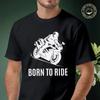Born To Ride Motorcycle Graphic Men's Moto T Shirt Casual Dress High Quality Mens Cotton Round