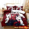 Helltaker Bettwäsche-Set Bettbezug Laken Bedrucktes Bett-Set Kissenbezug Bett Voll Queen King Size Bettdecke Schlafzimmer