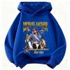 Felpa con cappuccio per bambini Michael Jackson Dangerous Stampa 35° Anniversario Felpa con cappuccio Moda Ragazzi Ragazze Casual Manica Lunga con Cappuccio Streetwear