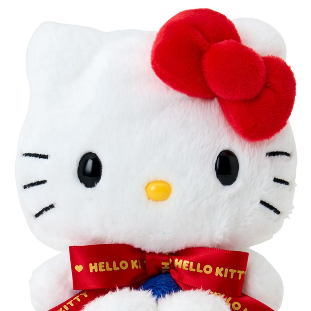 Sanrio Plush Toy (Character Award 2nd Edition Logo Ribbon) Hello Kitty, Ages 3 and Up, Item Number: 746673