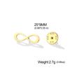 Infinity Symbol Pin Brooch Stainless Steel Gold Minimalist Clothing Lapel Badge Accessories Birthday Gift