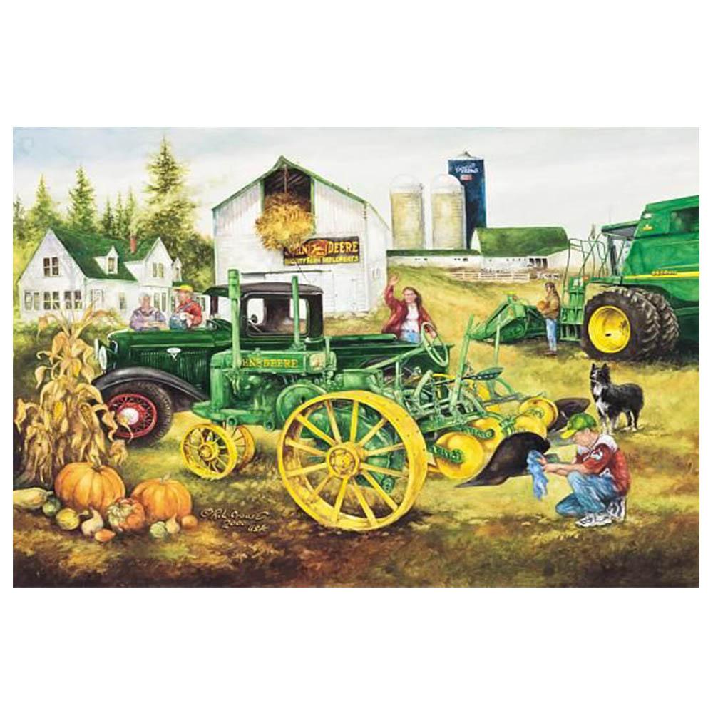 Vintage Machine Tractor Farm Metal Tin Sign Plate Pub Bar Decor Shabby Chic Plaque Retro Green Tractor Wall Decor Poster 30x20cm